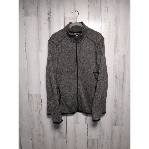 Eddie Bauer Womens 2XL Grey Full Zip Long Sleeve Long Sweater Jacket - Picture 1 of 10